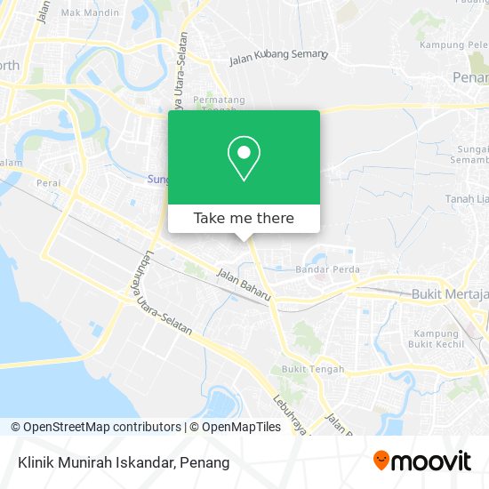 Klinik Munirah Iskandar map