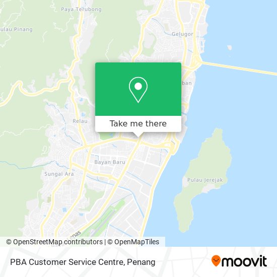 PBA Customer Service Centre map