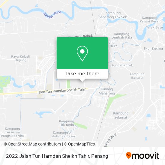 2022 Jalan Tun Hamdan Sheikh Tahir map