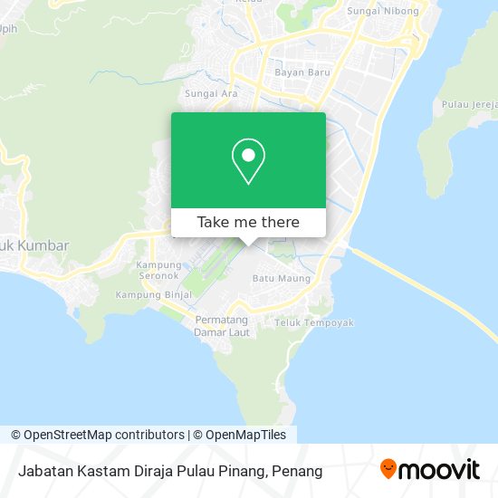 Peta Jabatan Kastam Diraja Pulau Pinang