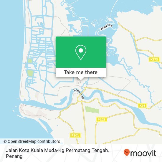 Jalan Kota Kuala Muda-Kg Permatang Tengah map