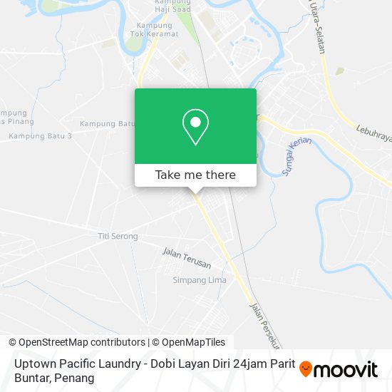 Peta Uptown Pacific Laundry - Dobi Layan Diri 24jam Parit Buntar
