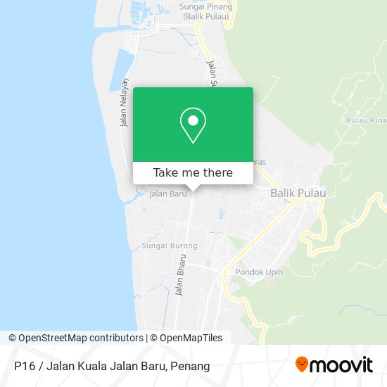 Peta P16 / Jalan Kuala Jalan Baru
