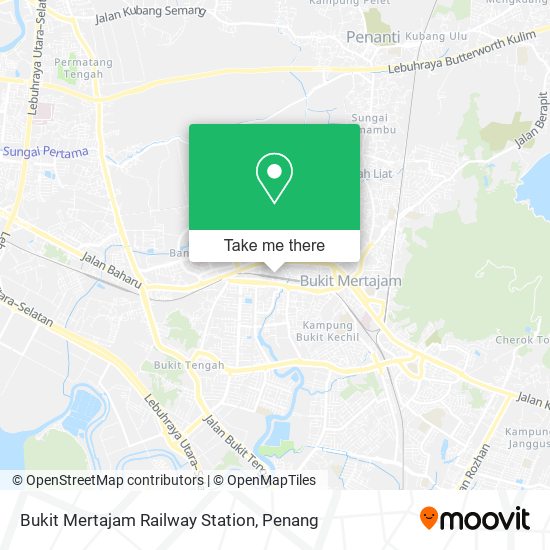 Peta Bukit Mertajam Railway Station