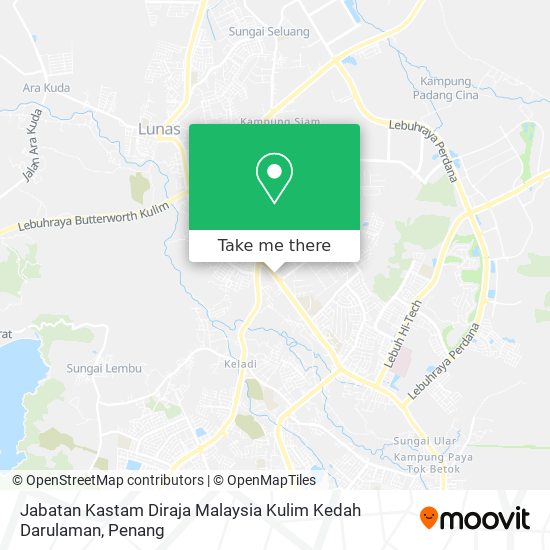 Peta Jabatan Kastam Diraja Malaysia Kulim Kedah Darulaman