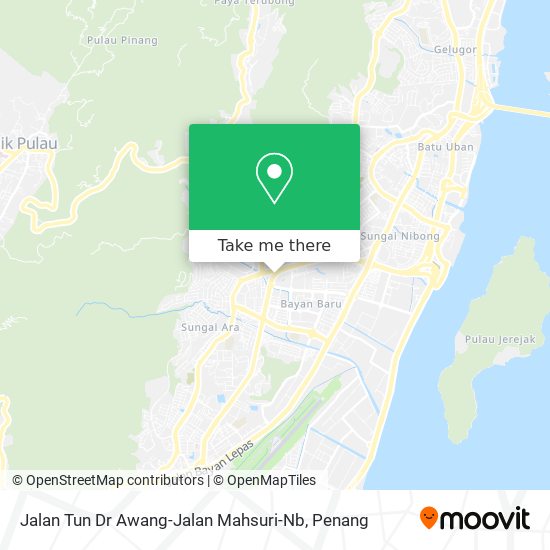 Peta Jalan Tun Dr Awang-Jalan Mahsuri-Nb