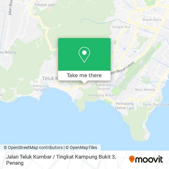 Jalan Teluk Kumbar / Tingkat Kampung Bukit 3 map