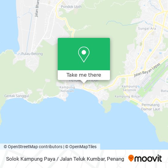 Peta Solok Kampung Paya / Jalan Teluk Kumbar