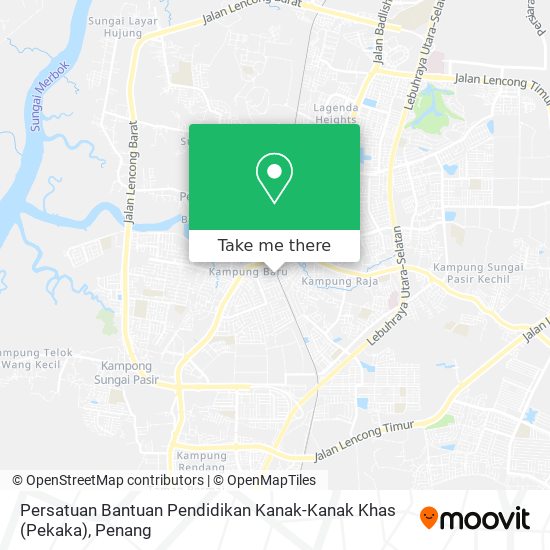 Persatuan Bantuan Pendidikan Kanak-Kanak Khas (Pekaka) map