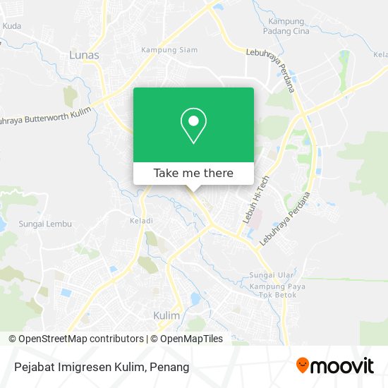 Pejabat Imigresen Kulim map