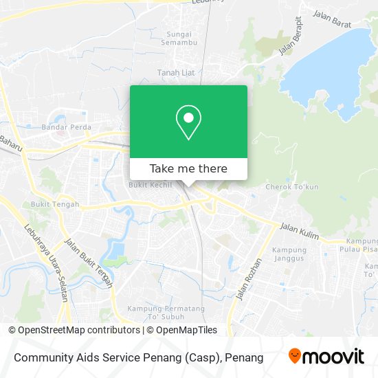 Community Aids Service Penang (Casp) map