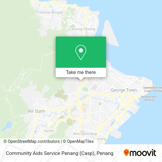 Community Aids Service Penang (Casp) map