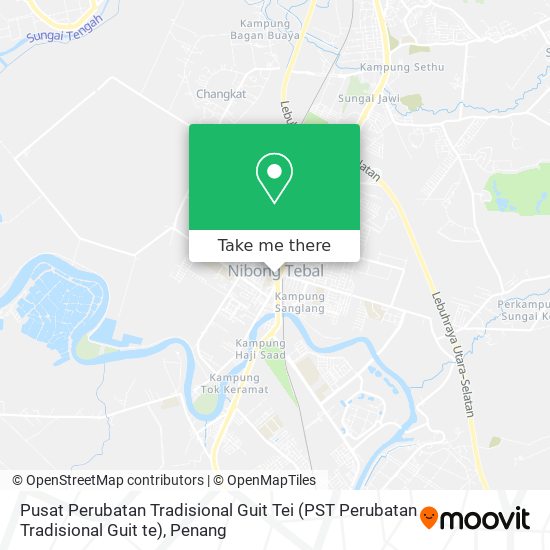 Peta Pusat Perubatan Tradisional Guit Tei (PST Perubatan Tradisional Guit te)