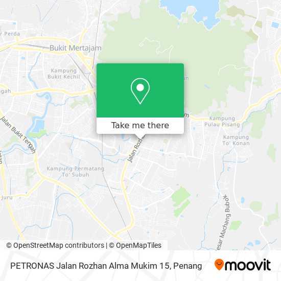 PETRONAS Jalan Rozhan Alma Mukim 15 map