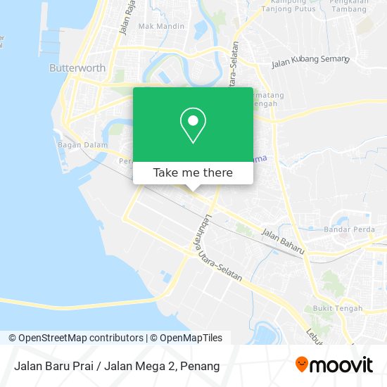 Jalan Baru Prai / Jalan Mega 2 map
