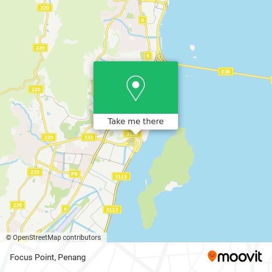 如何坐公交去pulau Pinang的focus Point