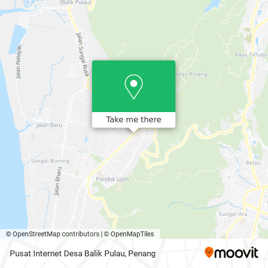 Peta Pusat Internet Desa Balik Pulau