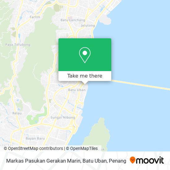 Markas Pasukan Gerakan Marin, Batu Uban map