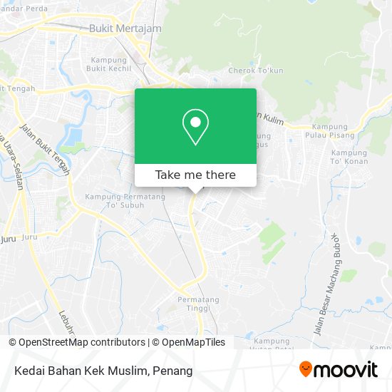 Peta Kedai Bahan Kek Muslim