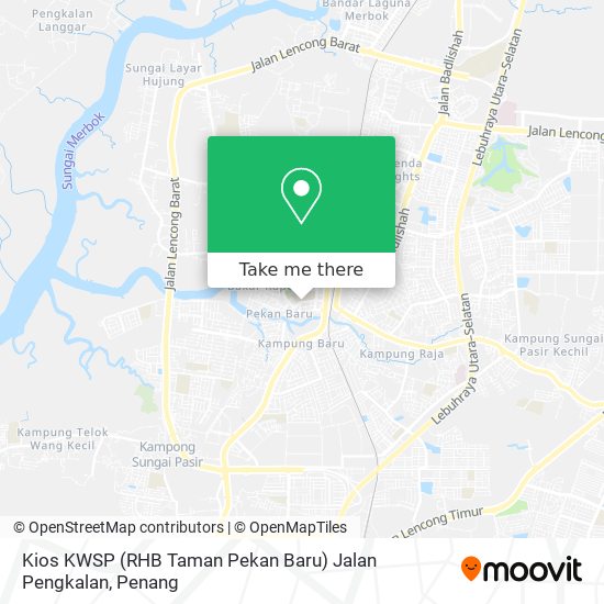 Peta Kios KWSP (RHB Taman Pekan Baru) Jalan Pengkalan