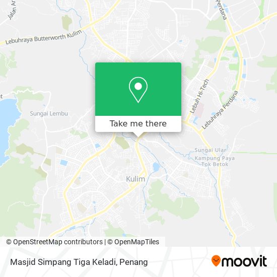 Peta Masjid Simpang Tiga Keladi