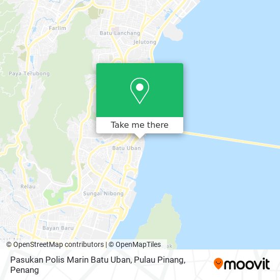 Pasukan Polis Marin Batu Uban, Pulau Pinang map