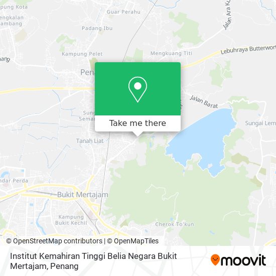 Peta Institut Kemahiran Tinggi Belia Negara Bukit Mertajam