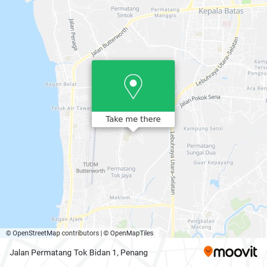 Peta Jalan Permatang Tok Bidan 1