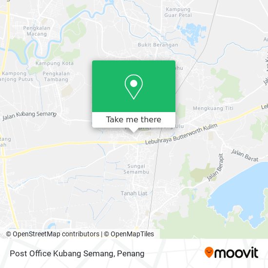 Post Office Kubang Semang map