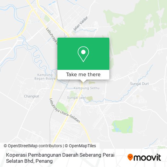 Peta Koperasi Pembangunan Daerah Seberang Perai Selatan Bhd