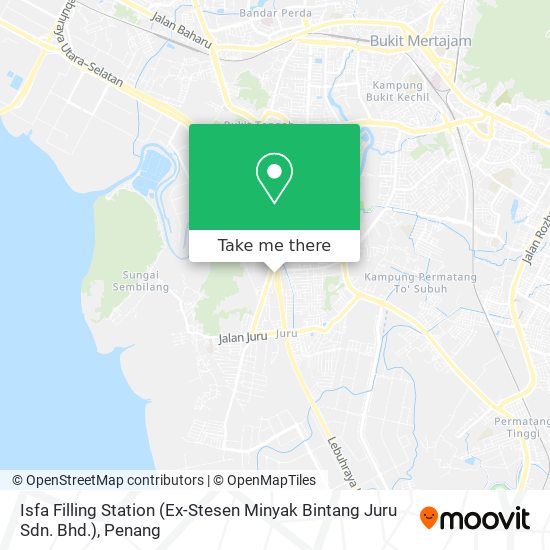 Peta Isfa Filling Station (Ex-Stesen Minyak Bintang Juru Sdn. Bhd.)