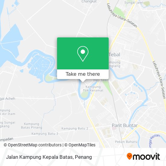 Peta Jalan Kampung Kepala Batas