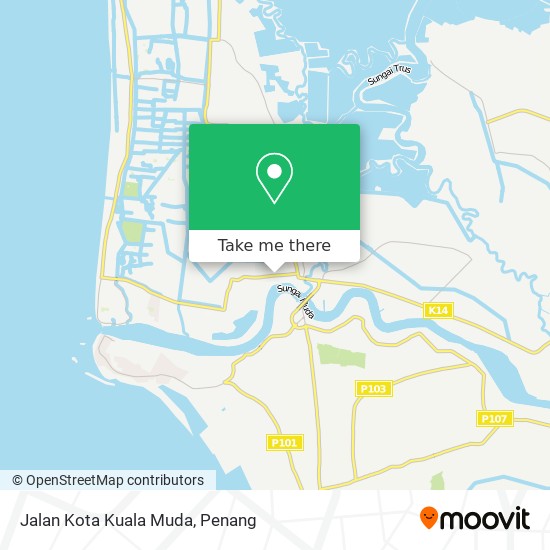 Jalan Kota Kuala Muda map