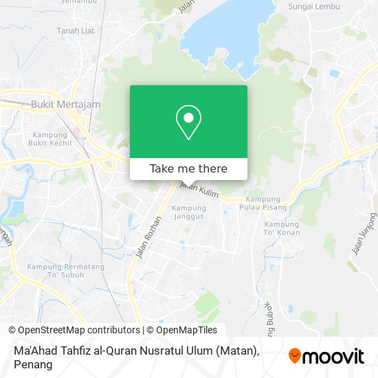 Peta Ma'Ahad Tahfiz al-Quran Nusratul Ulum (Matan)