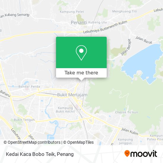 Kedai Kaca Bobo Teik map