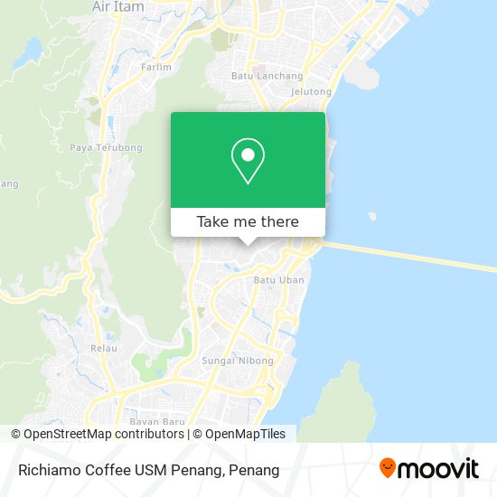 Richiamo Coffee USM Penang map