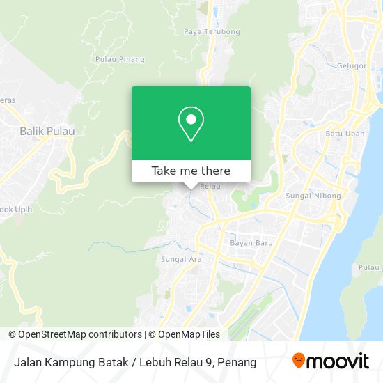 Jalan Kampung Batak / Lebuh Relau 9 map