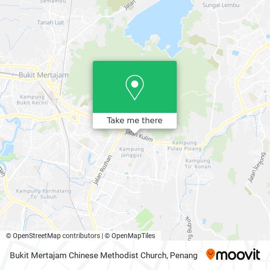 Peta Bukit Mertajam Chinese Methodist Church