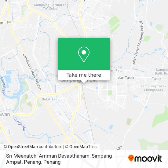 Peta Sri Meenatchi Amman Devasthanam, Simpang Ampat, Penang