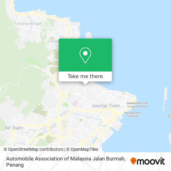 Peta Automobile Association of Malaysia Jalan Burmah