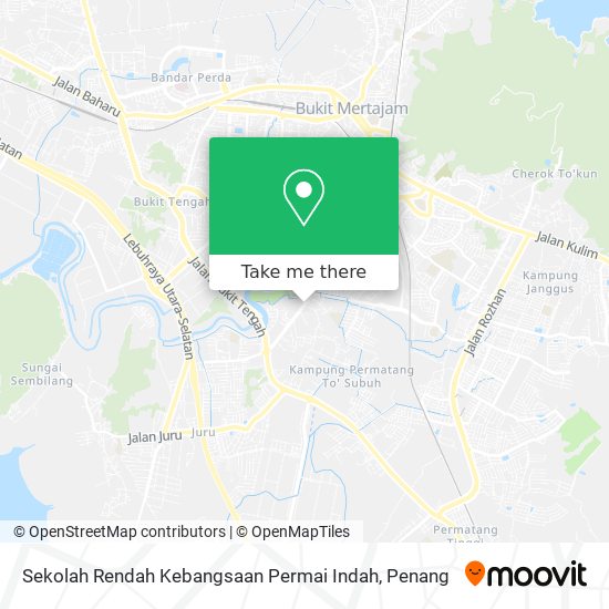 Sekolah Rendah Kebangsaan Permai Indah map