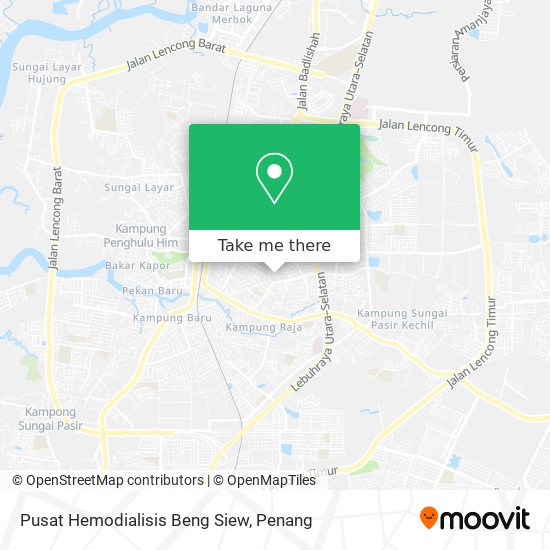 Peta Pusat Hemodialisis Beng Siew