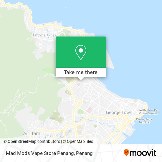 Mad Mods Vape Store Penang map