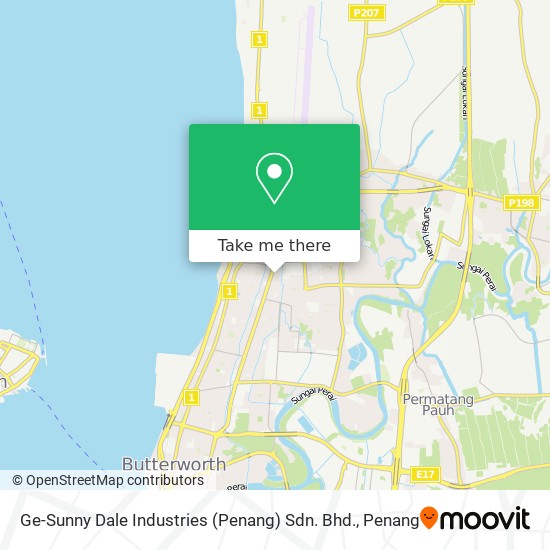Peta Ge-Sunny Dale Industries (Penang) Sdn. Bhd.