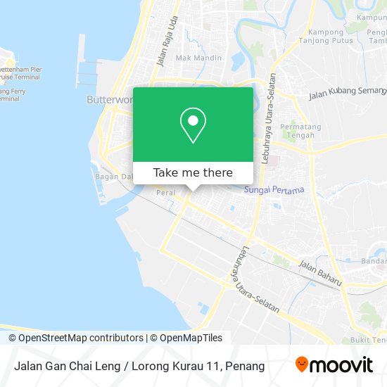 Jalan Gan Chai Leng / Lorong Kurau 11 map