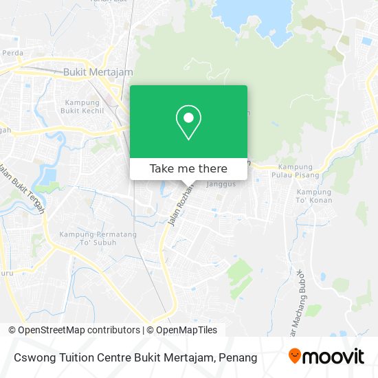 Peta Cswong Tuition Centre Bukit Mertajam