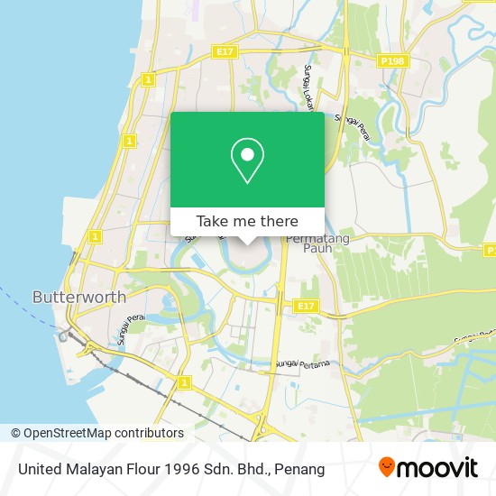 United Malayan Flour 1996 Sdn. Bhd. map