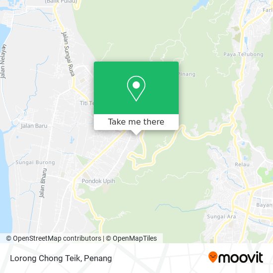 Peta Lorong Chong Teik