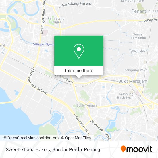 Sweetie Lana Bakery, Bandar Perda map