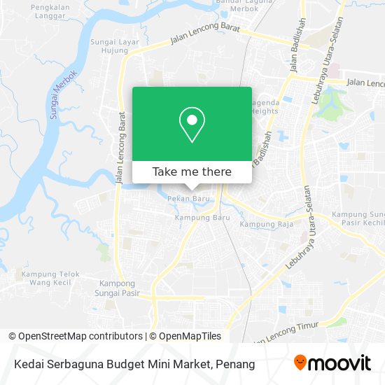 Kedai Serbaguna Budget Mini Market map